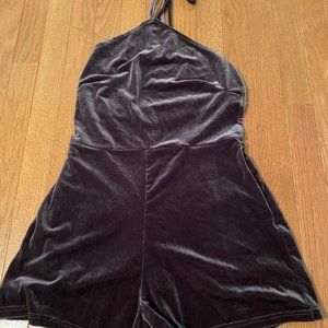 Velvet Purple Romper